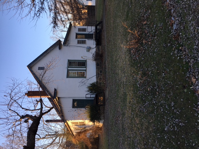 Schoolhouse exterior before renovation